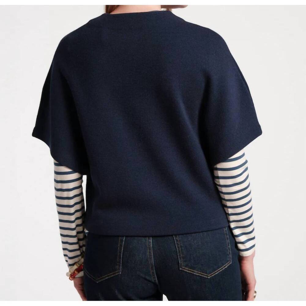 NEW FRANCES VALENTINE carnegie shrug in navy - Picture 5 of 7